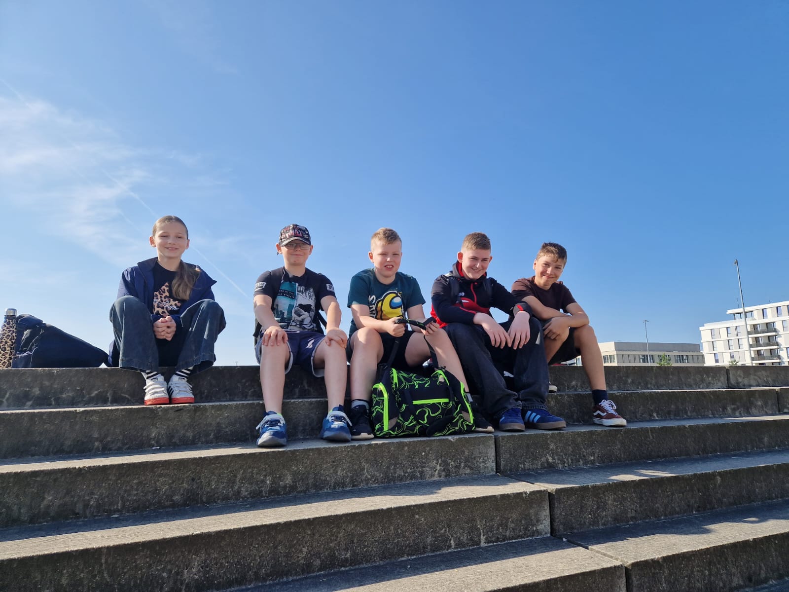 Mannschaftsfoto der TSG-Teilnehmer an der Ostdeutschen Mehrkampfmeisterschaft